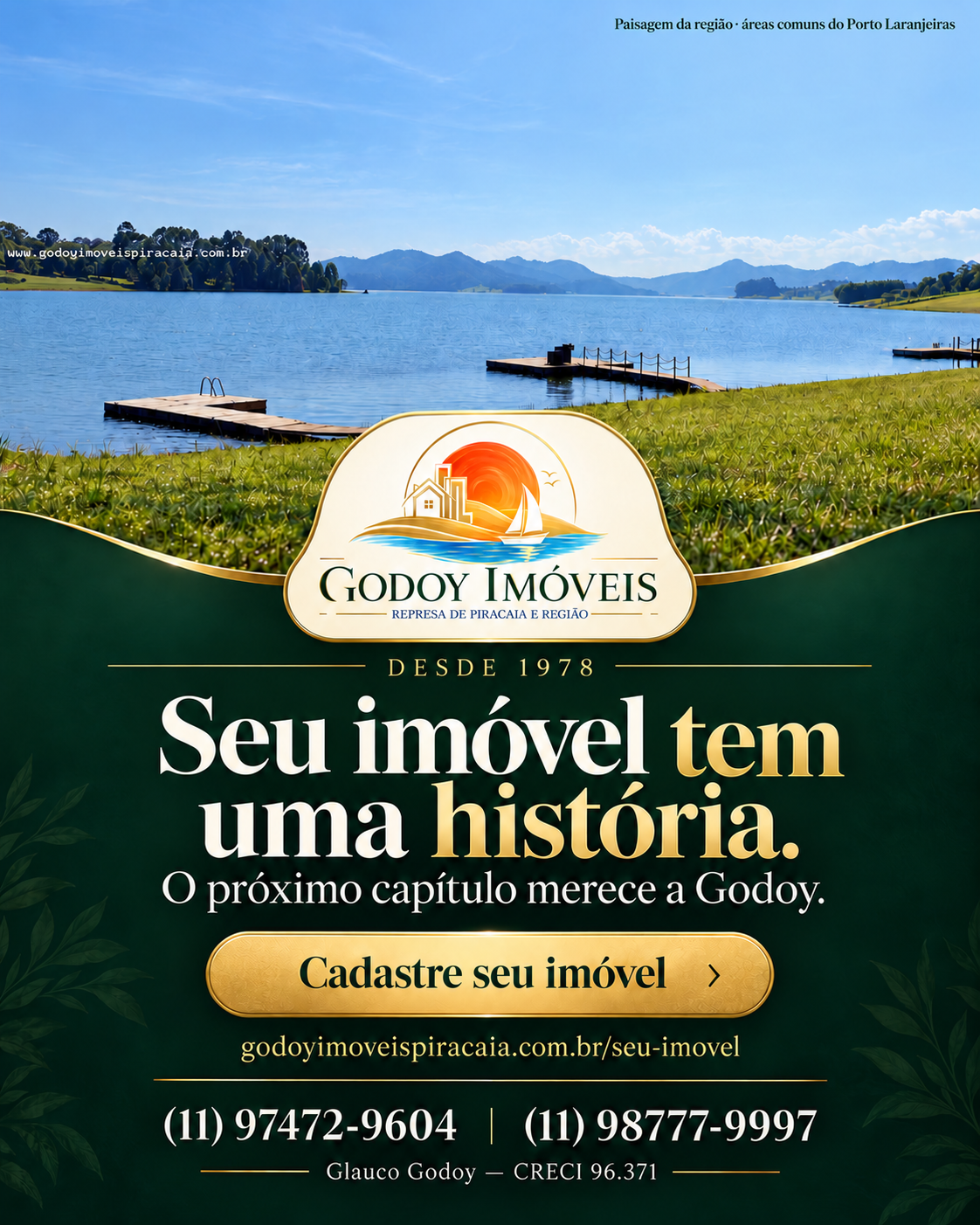 Seu imóvel tem uma história. O próximo capítulo merece a Godoy. Curadoria imobiliária desde 1978.