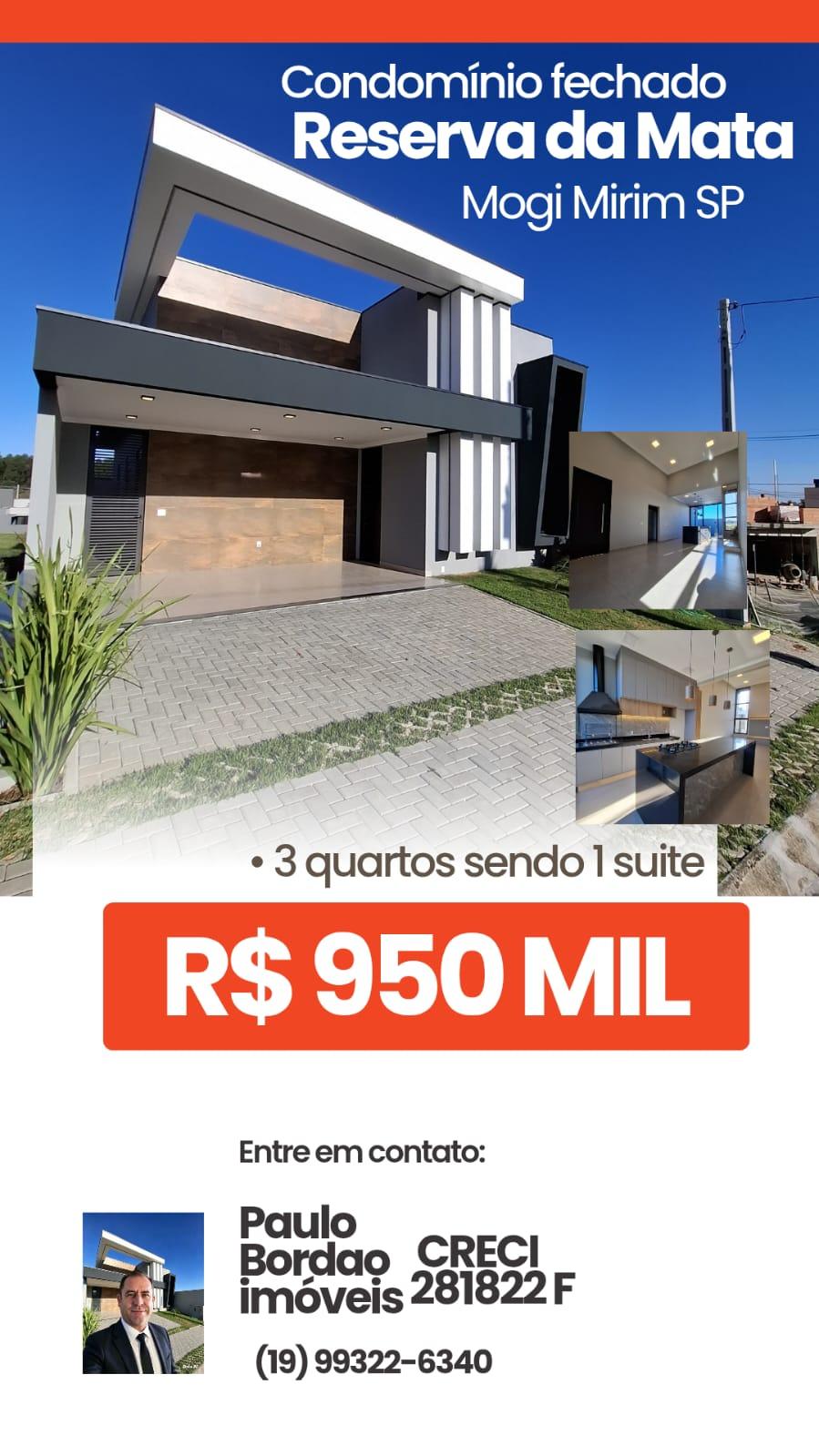 COND.FECHADO RESERVA DA MATA  MOGI MIRIM SP