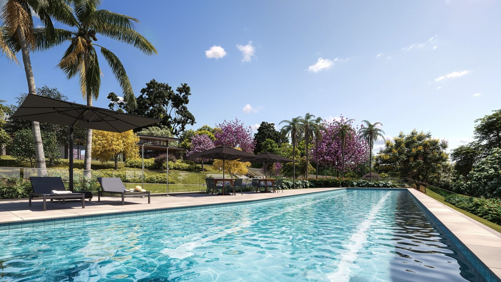 Piscina do clube do Alphaville Indaiatuba (imagem ilustrativa)